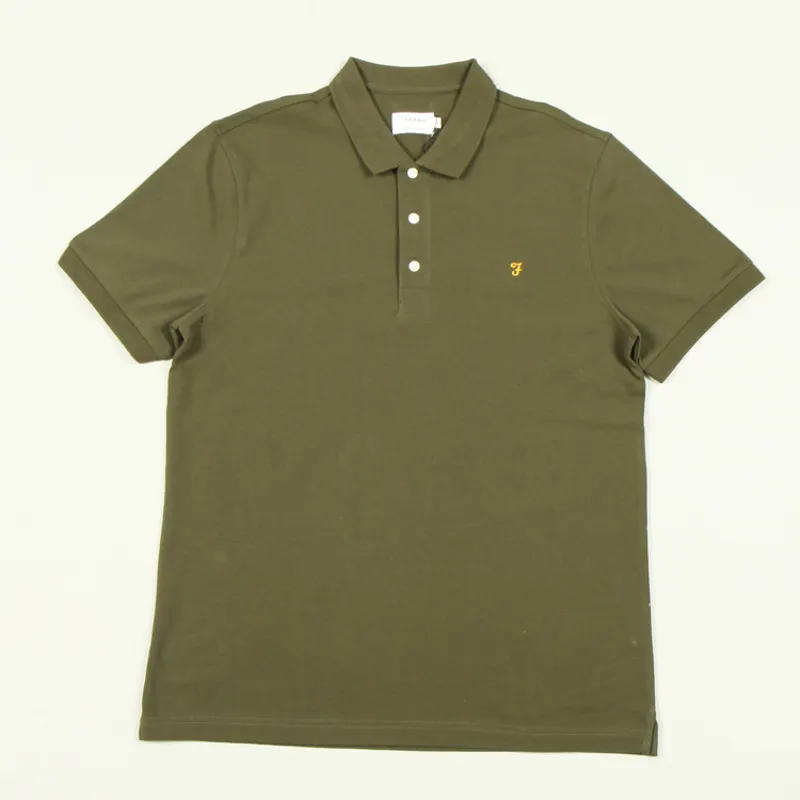 Farah Blanes Polo Shirt - Evergreen